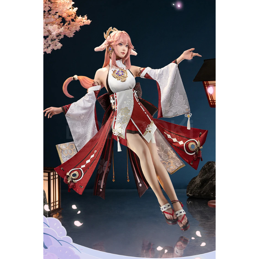 Yae Miko Cosplay Game Genshin Impact Cosplay Costume Yae Miko Genshin Impact Yae Miko Cosplay Christ