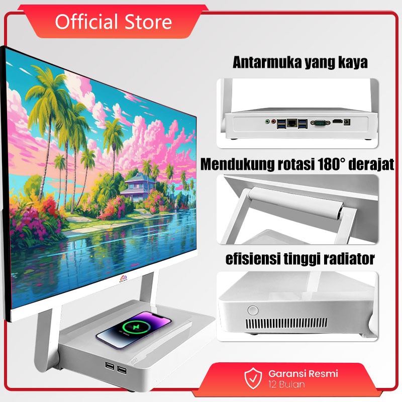 [layar sentuh]Komputer All in one PC gaming Core Intel i5/i7 16G SSD 512GB Desktop Layar sentuh lipat Monitor PC 27/24Inch AIO Computer WiFi/Bluetooth Windows10/11 Gratis Keyboard dan Mouse Dapat dipilih,Garansi 1 Tahun-7