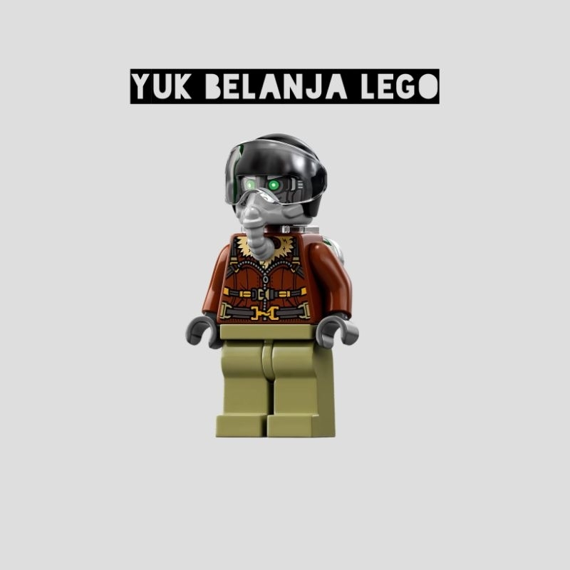 LEGO Vulture - Reddish Brown Bomber Jacket and Aviator Oxygen (76195)