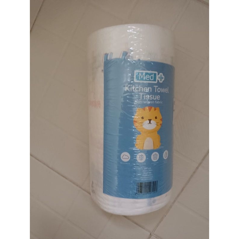 Kitchen Towel Tissue Motif 200 lembar kain lap dapur Roll