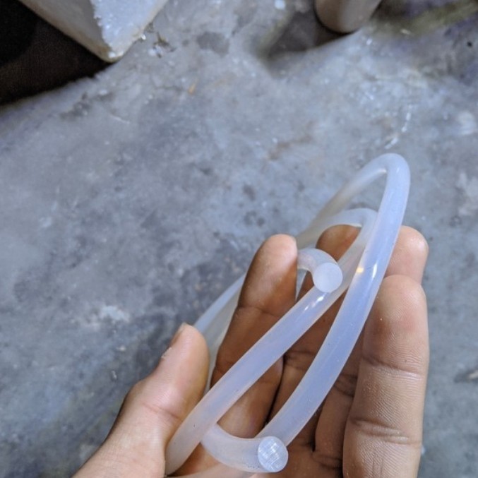 Oring cord silikon padat 5mm meteran o-ring solid seal Silicone bulat tahan panas 5 mm