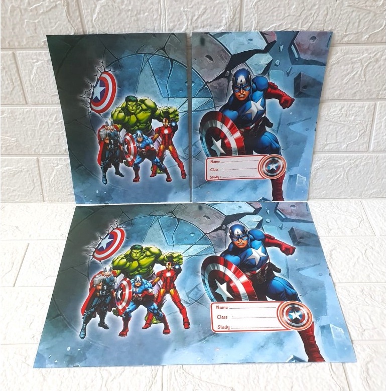 

Kejar Diskon ISI 2 LEMBAR Sampul Buku Karakter Avengers Ukuran SIDU