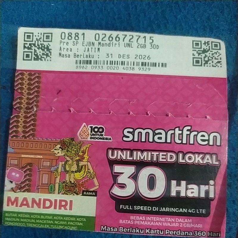 perdana smartfren unlimited lokal 30 hari