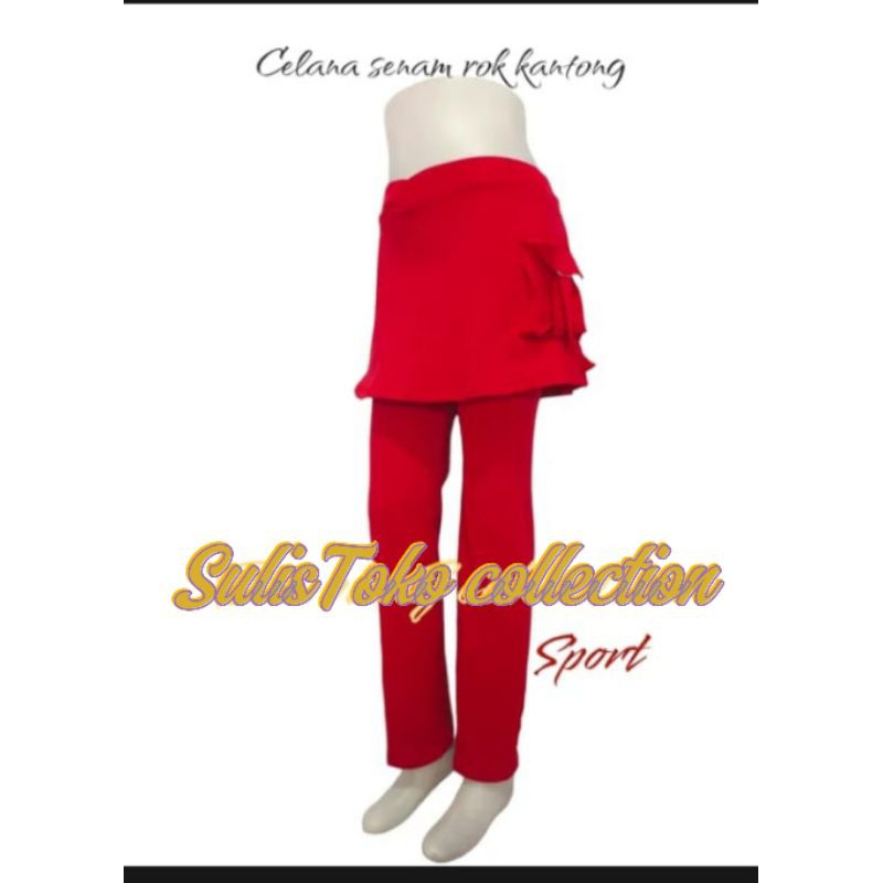 Celana rok kantong°°✓ Celana Senam wanita✓✓Celana rok kantong kargo