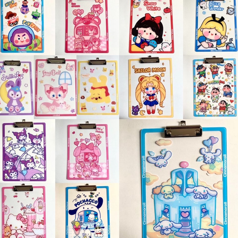 

Murah Terlaris Papan klip Ujian Karakter Sanrio Disney Pooh Lotso Buzz Sailormoon Alice Lucu Unik Hadiah Gift