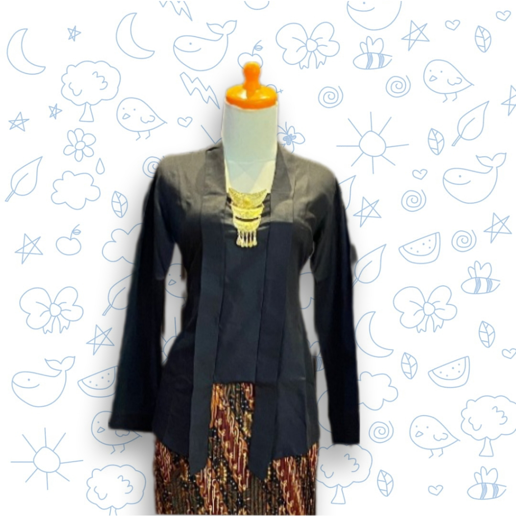 Kebaya kutu baru polos / kebaya remaja / kebaya tradisional / kebaya katun premium