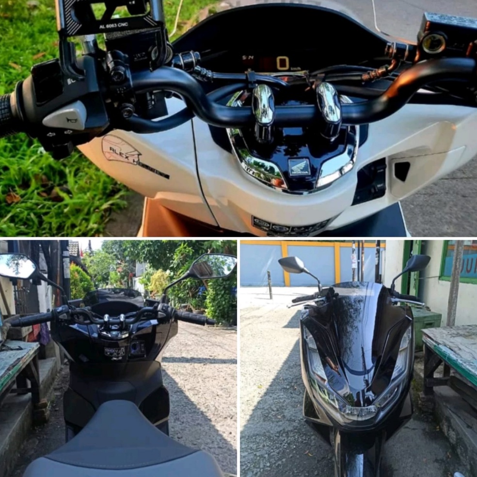 Stang Stir Setang setir honda cb15r CBR cb 15 r led pendek pcx Hitam AHM 99 Mirip ORI AHM cb gl mp t
