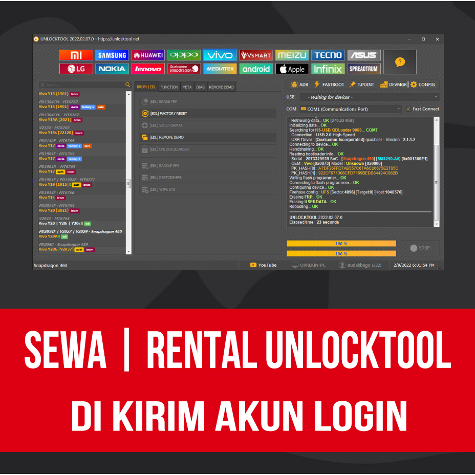 SEWA UNLOCK TOOL