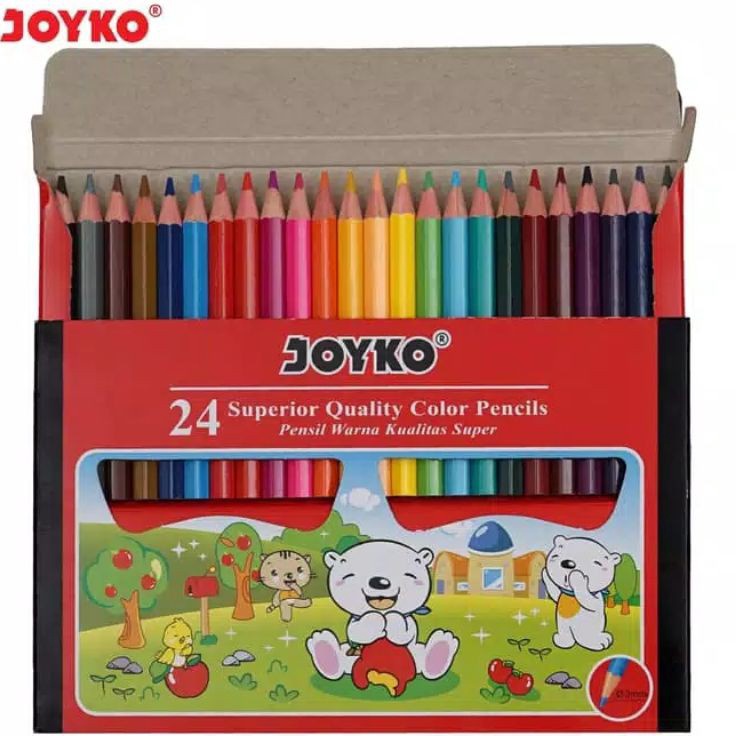 

Flash Discount Pensil Warna Joyko 24 Warna Color Pencil CPS24