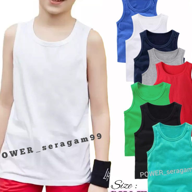 PROMO SALE Kaos singlet anak unisex  tank top anak laki laki  kaos lengan buntung anak