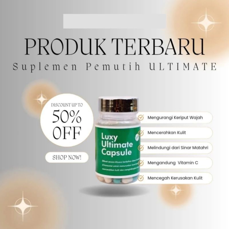Luxy Ultimate Capsule Pemutih Badan Extra Lebih Cepat