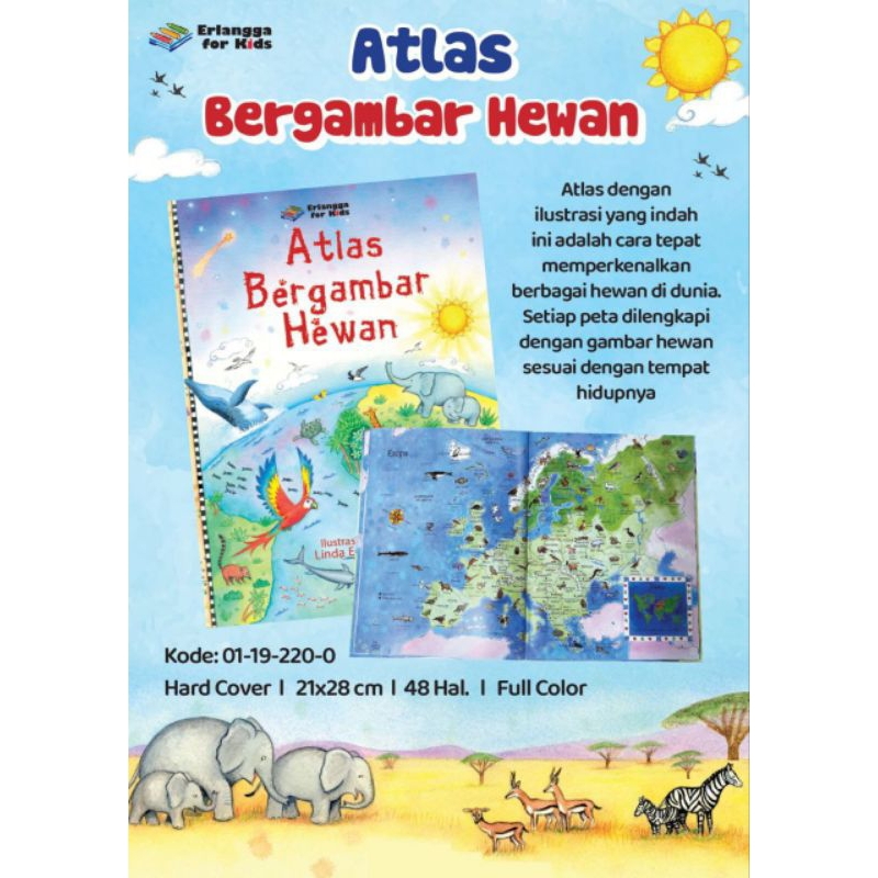 Atlas Bergambar Hewan Erlangga for Kids