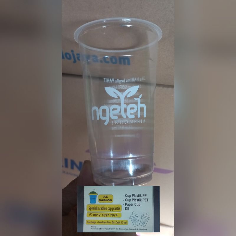 sablon cup 22oz / sablon cup 22oz 9,5gram merk starindo 1 karton isi 1000 pcs