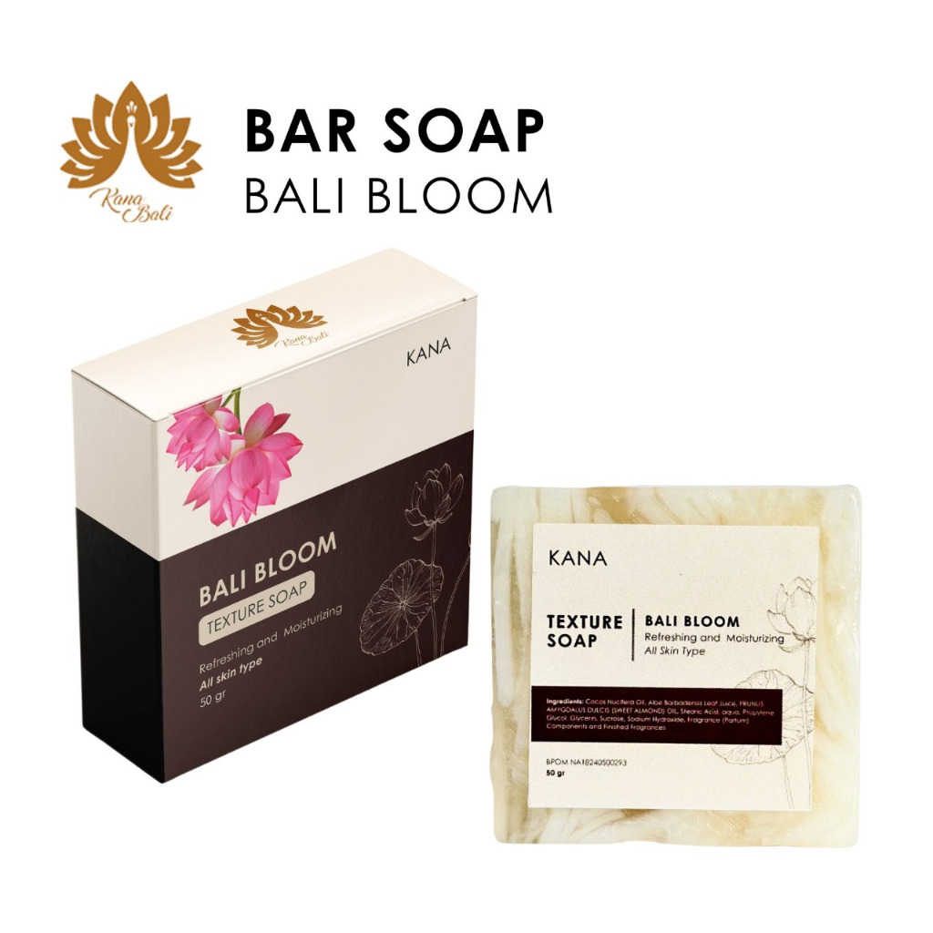 Kana Bali Bar Soap Bali Bloom - Natural Texture Soap