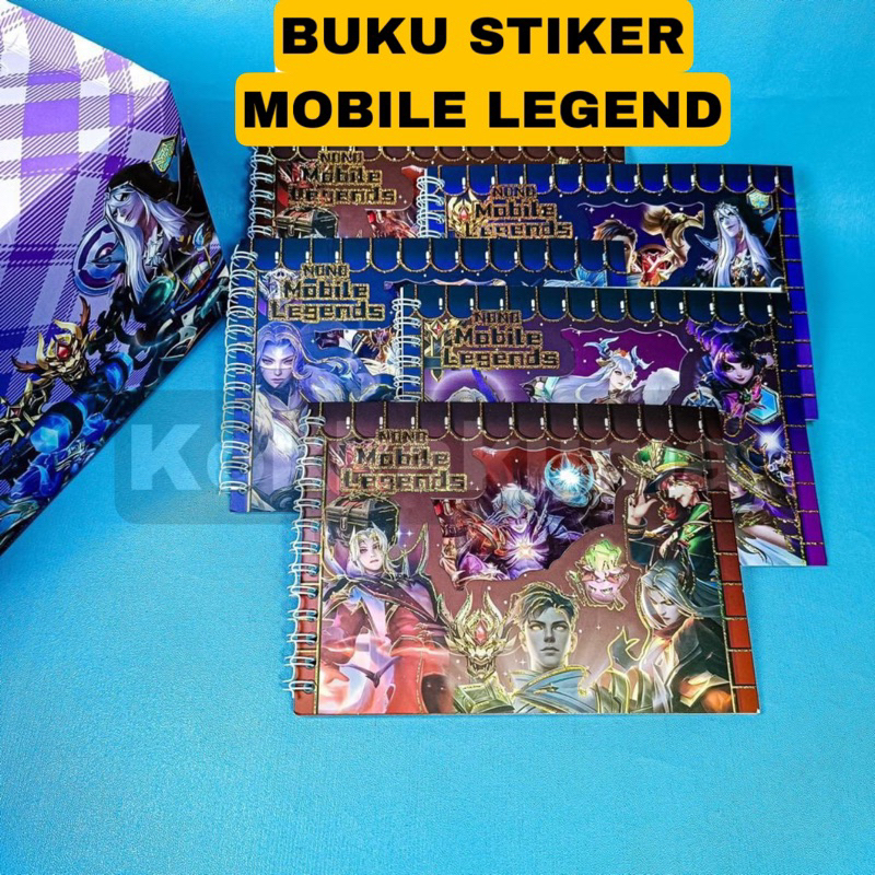 ( LLM ) NONO MOBILE LEGEND Buku Stiker  Karakter Game Superhero