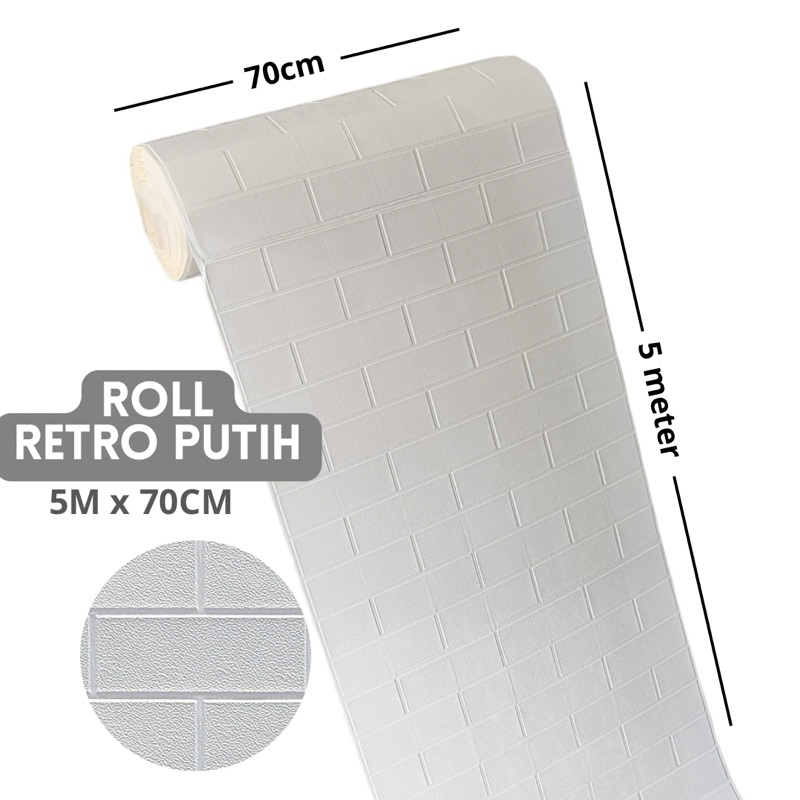 WALLPAPER DINDING ROLL WALLPAPER 3D FOAM BATA ROLL ROLLAN