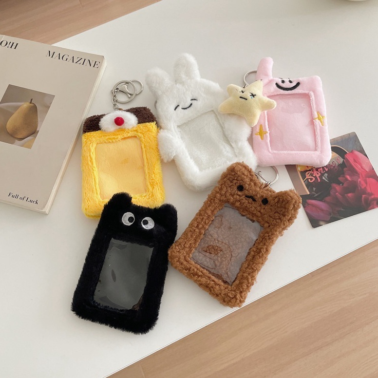

KODE G45U SALESanrio 3 Inch Photo Card Holder Cartoon Plush Card Bag Tas Kartu Bus Kartu ID Bank Kartu Pelindung Tas Siswa Liontin Kuromi