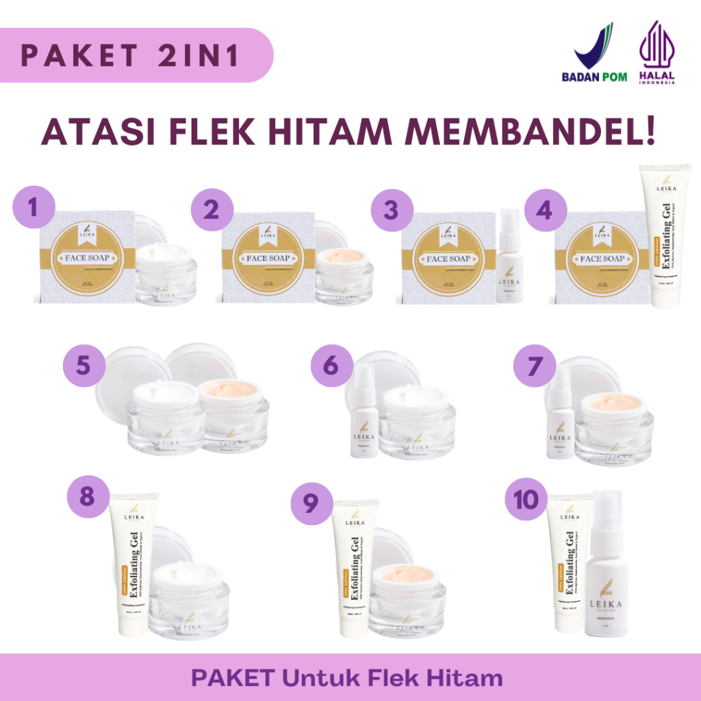 PAKET 2in1 Penghilang Flek Hitam Di Wajah Skincare Flek Hitam Membandel Menghilangkan Flek Hitam Di 