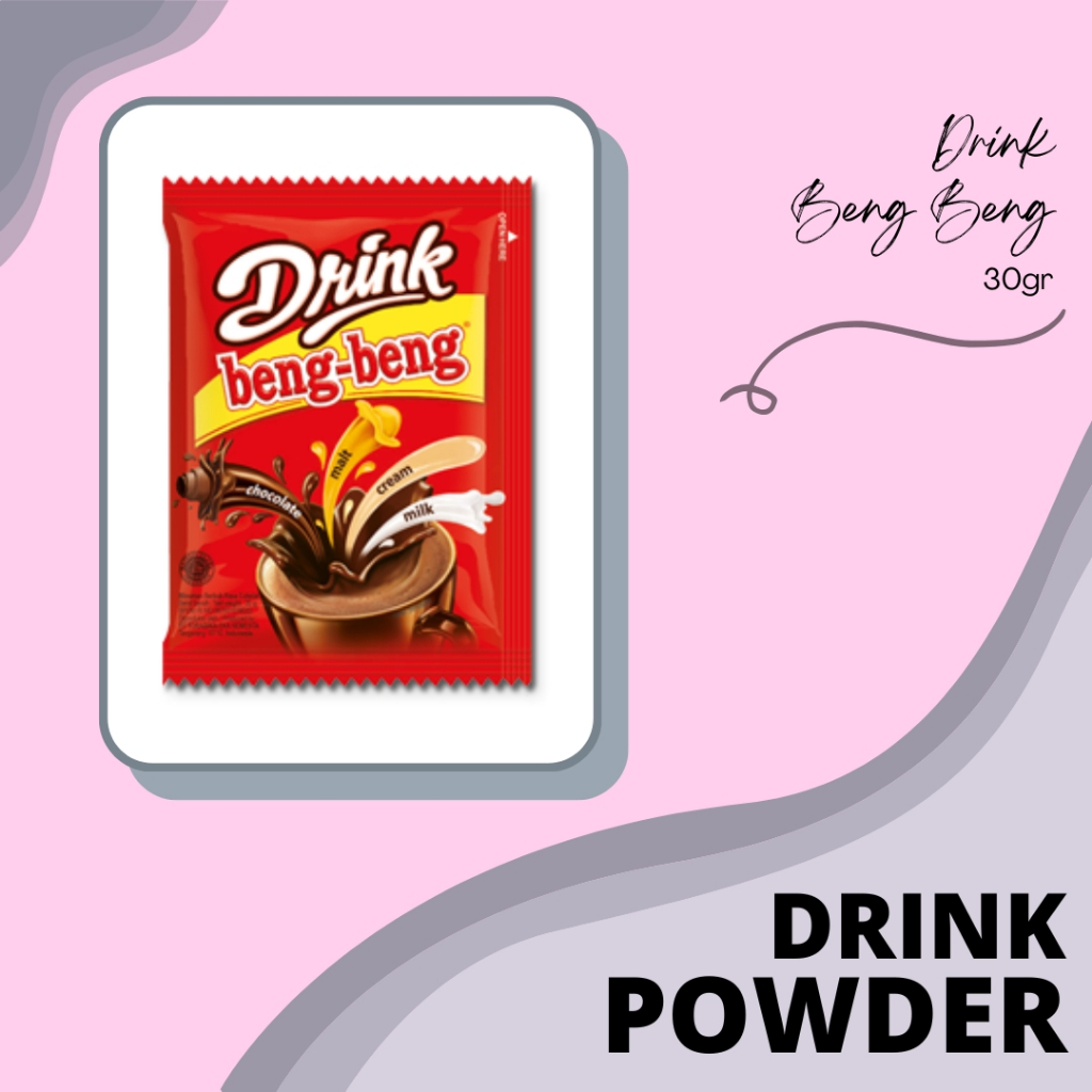 

DRINK POWDER | BUBUK MINUMAN | SERBUK MINUMAN | BENGBENG | BENG-BENG MINUMAN COKLAT | DRINK BENG BENG 30G