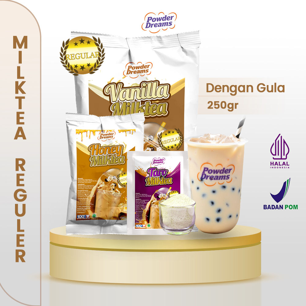 

Powder Dreams - Bubuk Minuman Varian Rasa Milk Tea 250 gr