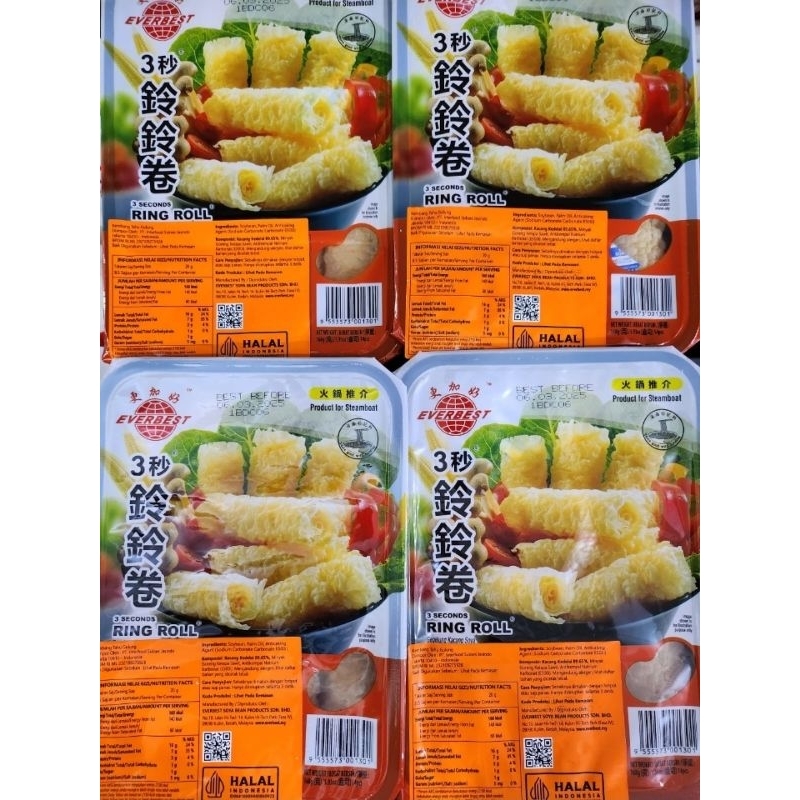 

Everbest Ring Roll For Steamboat Kembang Tahu Gulung 14Pcs HALAL Impor Malaysia