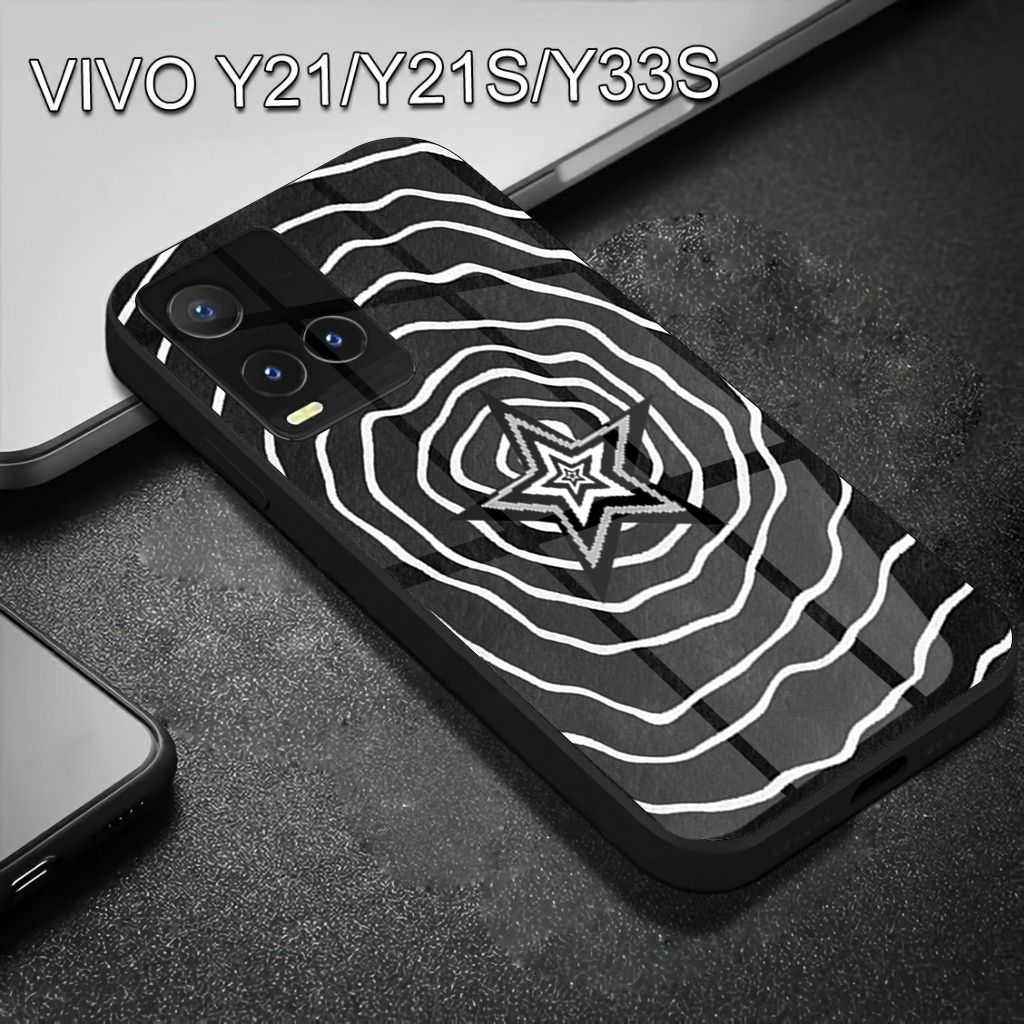 SoftCase Glass Kaca VIVO Y21,Y21S,Y33S SoftCase Glass Casing HP VIVO Y21,Y21S,Y33S (H01)