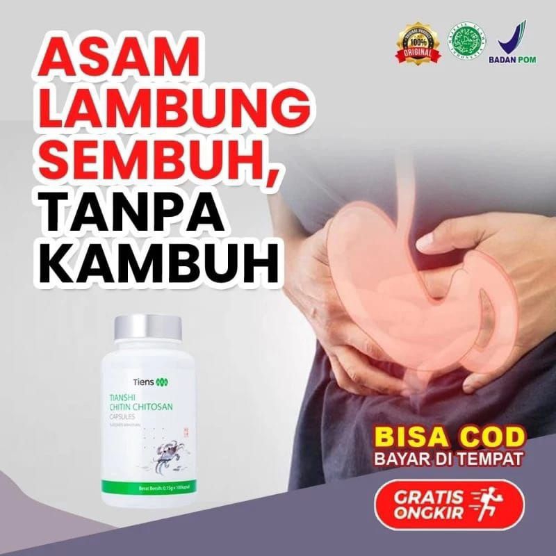 Chitin Chitosan Tiens Untuk Asam Lambung/ Gerd/Maag