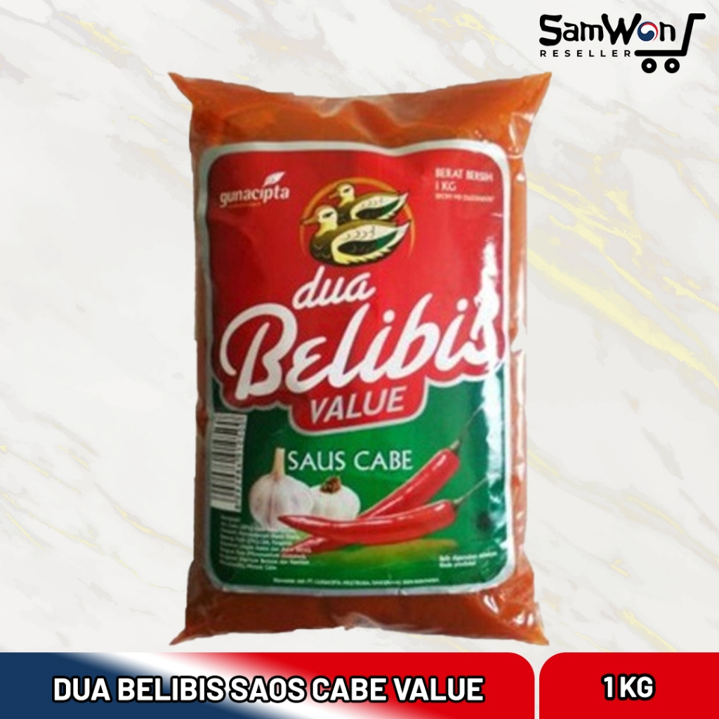 

Dua Belibis Saus Cabe VALUE Pack 1kg - Saos Cabai Dua Belibis Kemasan Refill 1 KG