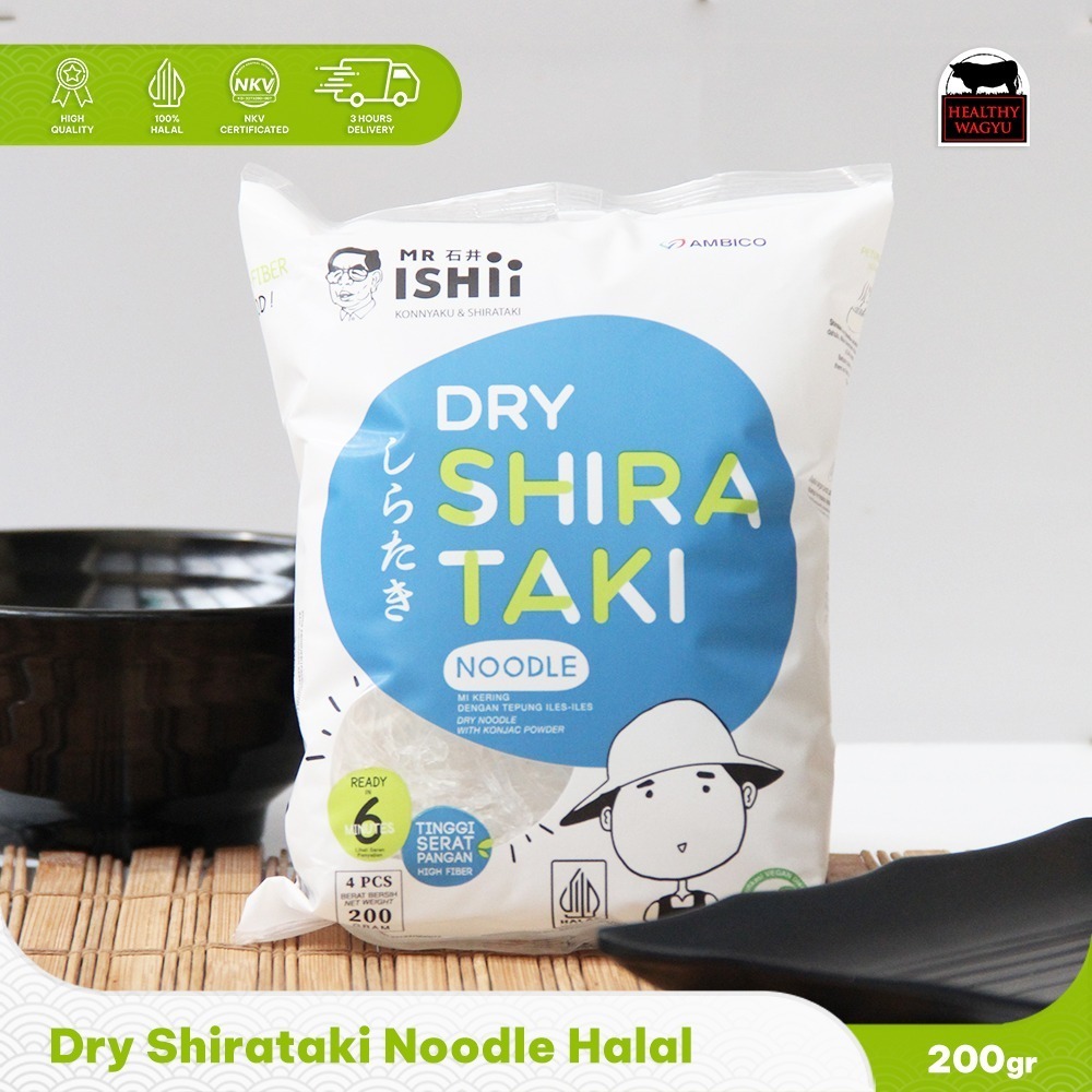 

Mie Shirataki Kering Dry Noodle 250gr Gluten Free HealthyWagyu