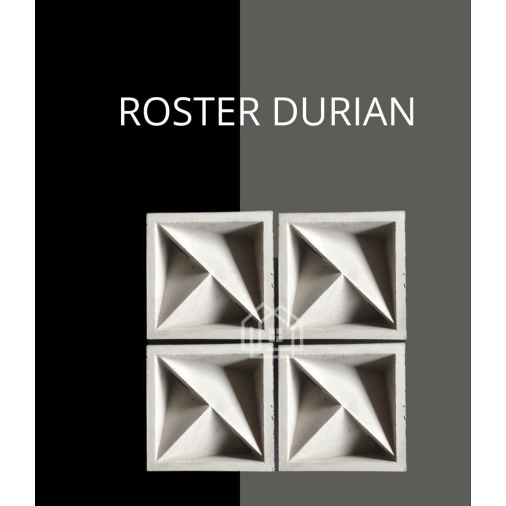 Roster beton minimalis model Durian putih