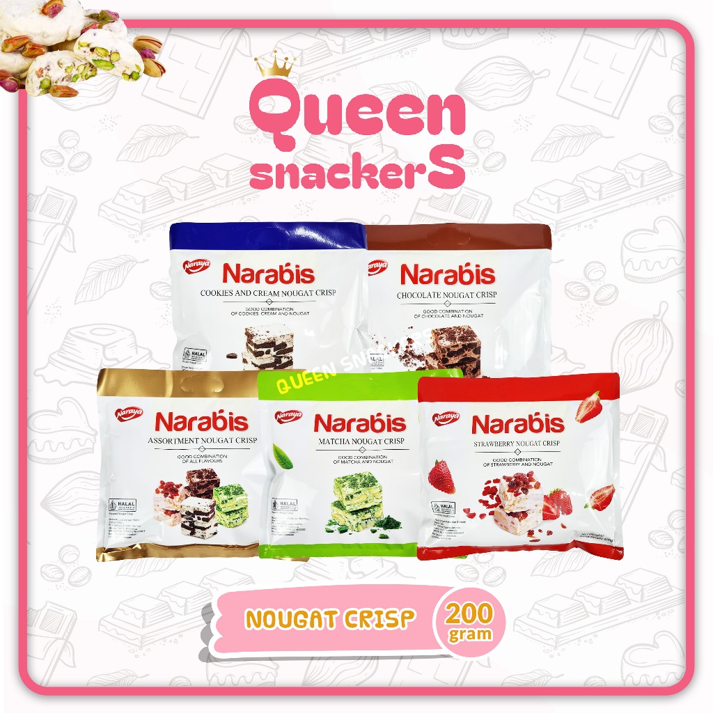 

Naraya Narabis Nougat Crisp With Cookies Aneka Rasa 200gr