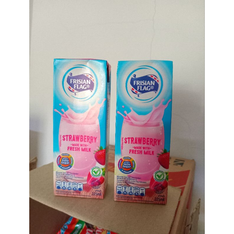 

susu uht frisian flag 225ml strawberry