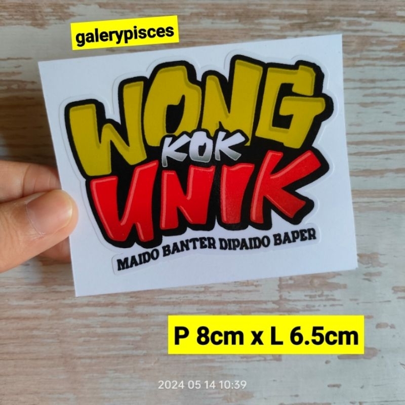 stiker motor keren kata kata wong unik