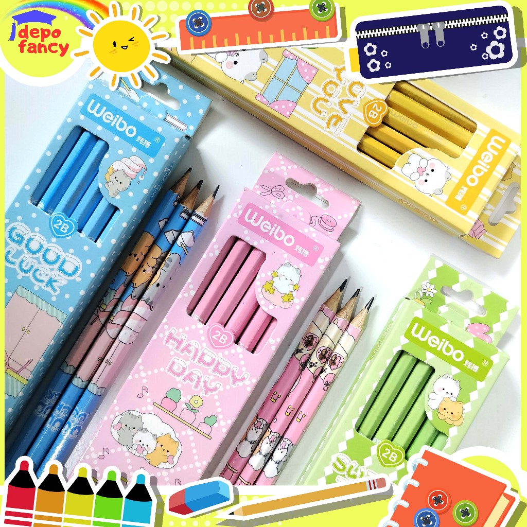 

Pensil Serut 2B WB-7031 / Pencil / Pensil Kayu / Pensil Grafit (1PAK@12BH)