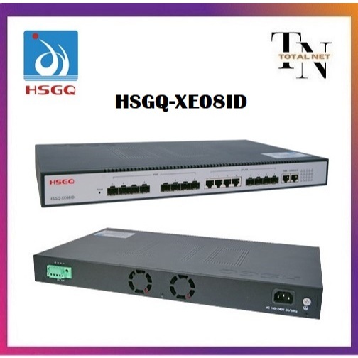 HSGQ XE08ID OLT 8 PORT EPON OLT 10G Uplink AC+12V DC NON SFP