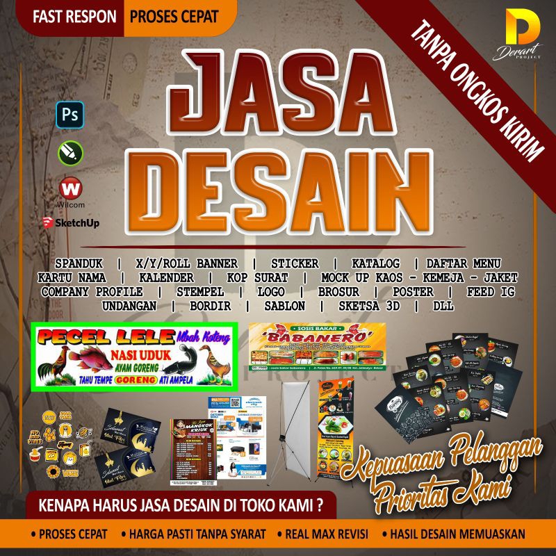 Jasa Desain - Percetakan - Konveksi