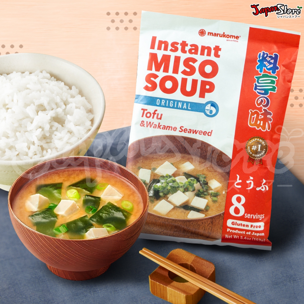 

Marukome Ryotei no Aji Instant Miso Soup : Tofu [8 Porsi]