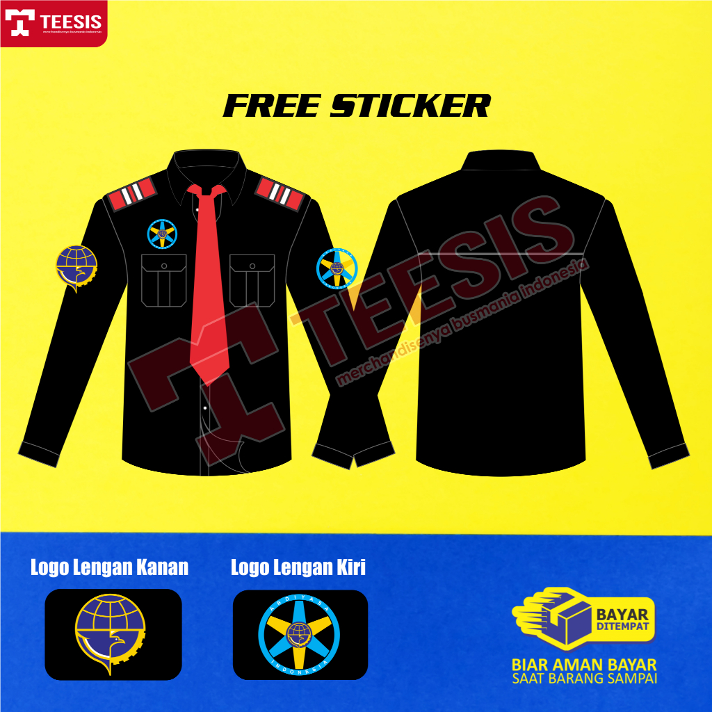 Kemeja Baju Bus Bis Mania Bismania Abdiyasa Indonesia Driver Bus