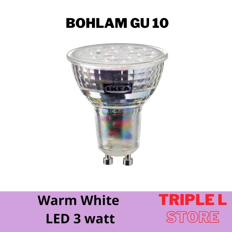 Lampu Bohlam GU 10 LED 3 watt Warm White 345 Lumen