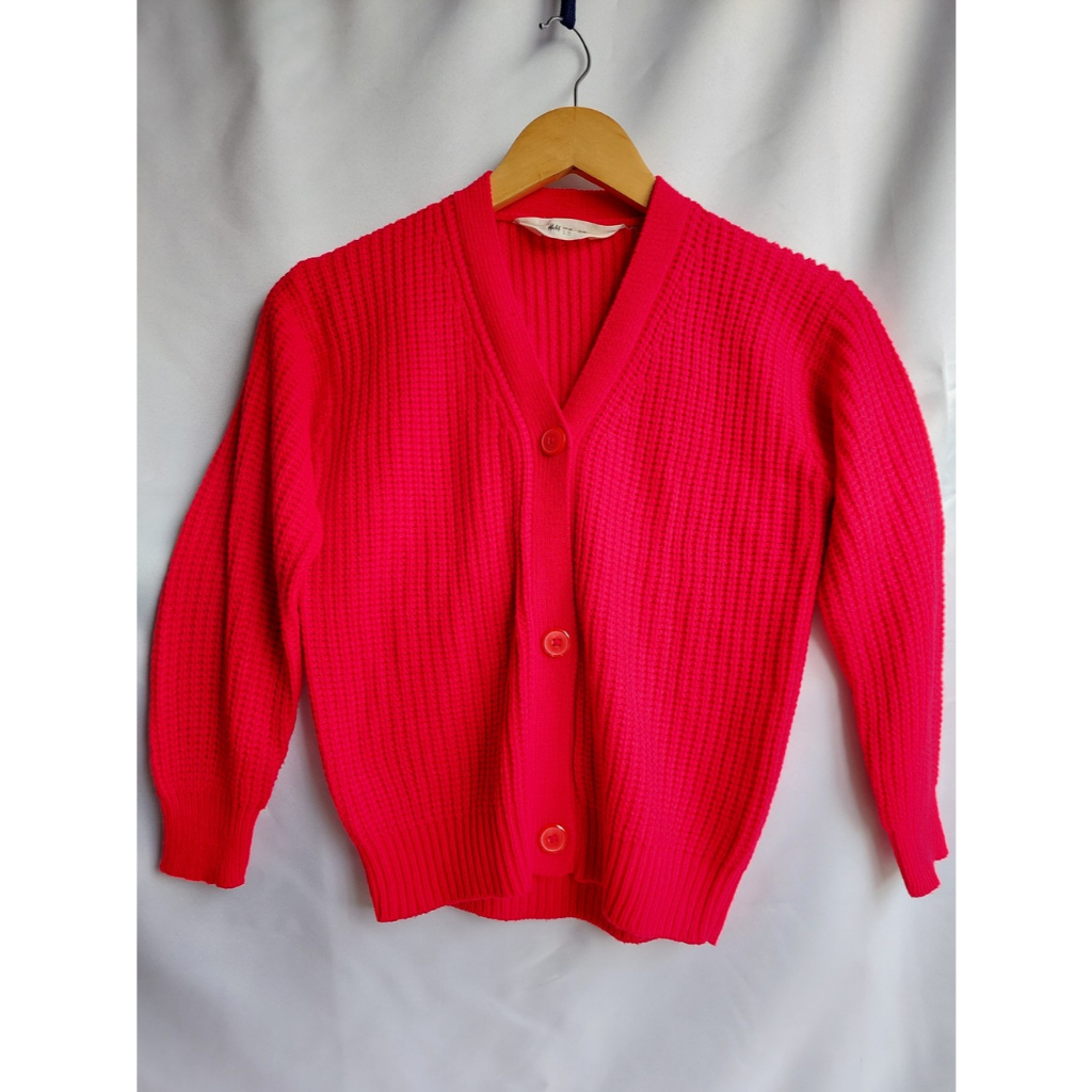 cardigan hnm h&m anak kids girls red