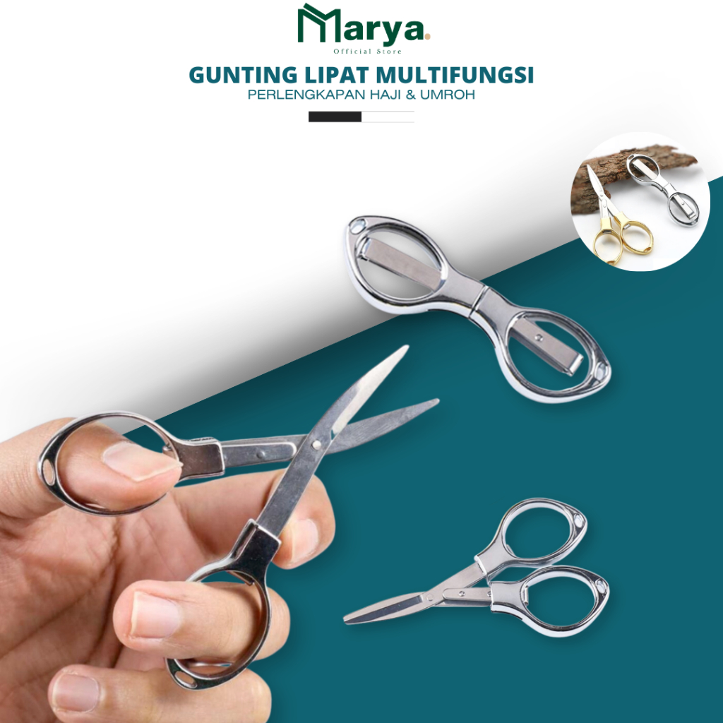 

Gunting Lipat Stainless Serbaguna Portable Premium Perlengkapan Haji & Umroh MARYA