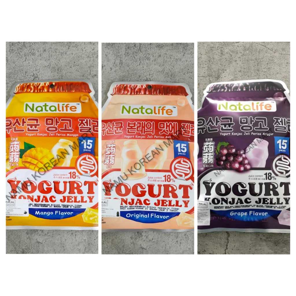 

Natalife Konjac Jelly Yogurt Original 300gr / Konjac Jelly Yogurt & Manggo / Konjac Jelly / Jeli Agar Yogurt / Yogurt Jelly