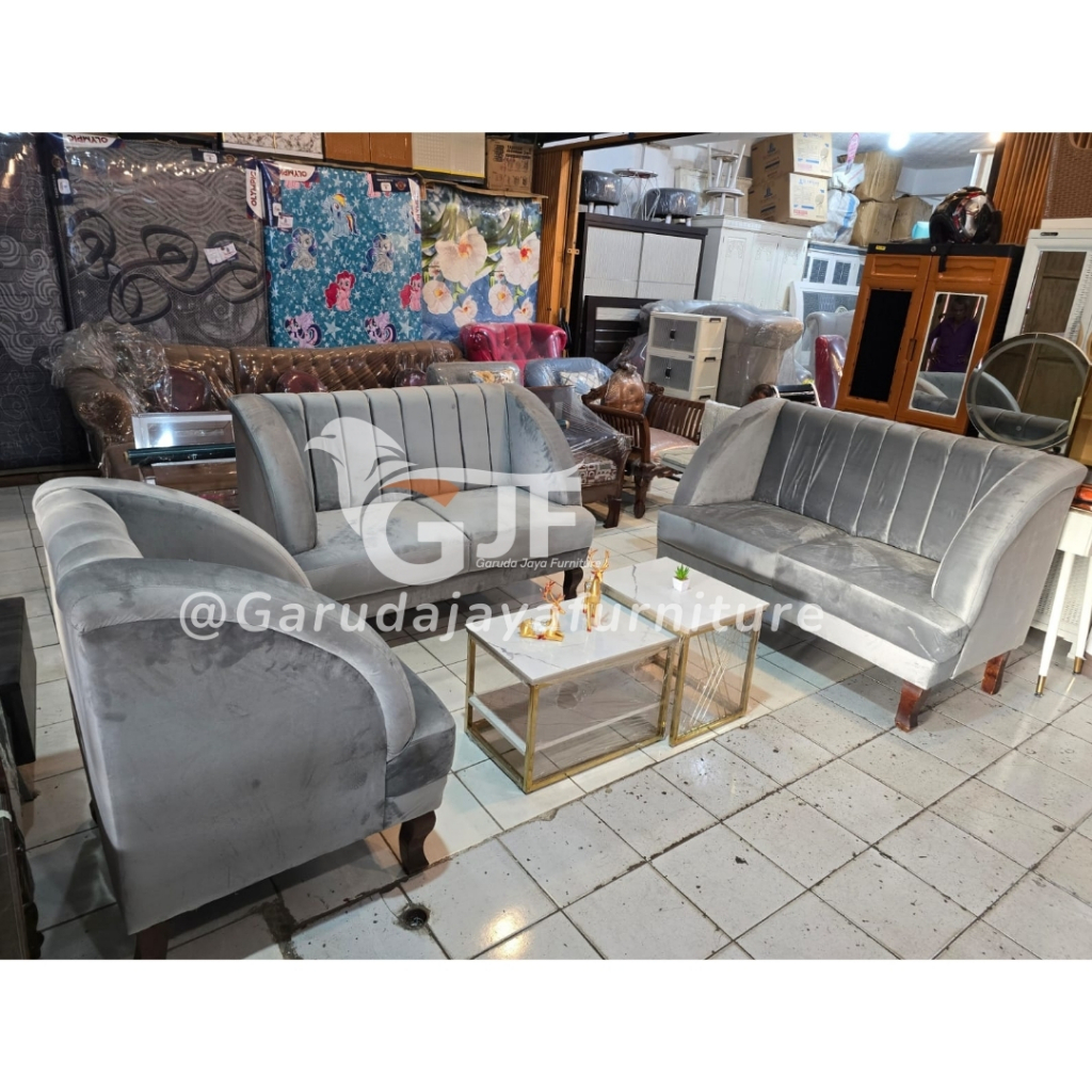 SOFA TAMU MINIMALIS 221 / BAHAN BLUDRU / SOFA TAMU KURSI TAMU / SOFA UNTUK RUANG TAMU MINIMALIS / SO