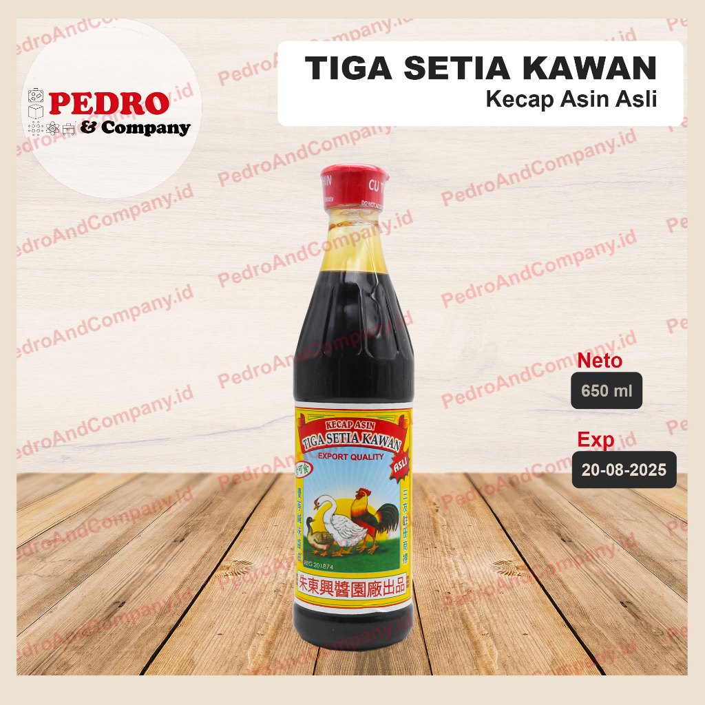 

Kecap asin no 1 cap tiga setia kawan 650 ml - soy sauce