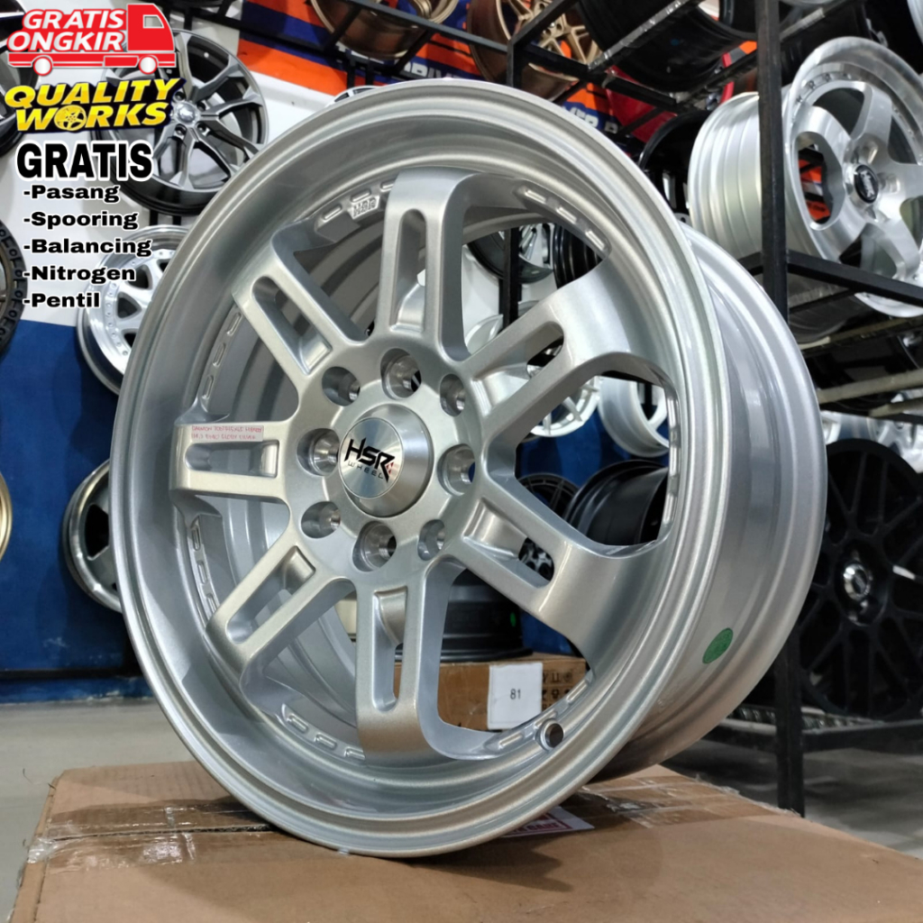 Velg Modifikasi Mobil Datsun Agya Ayla Ring 15 Hsr Wheel Daimon Te37