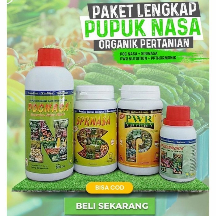 PAKET PUPUK NASA paket pertanian NASA / pupuk organik nasa lengkap / penambah nutrisi tumbuhan 4in1