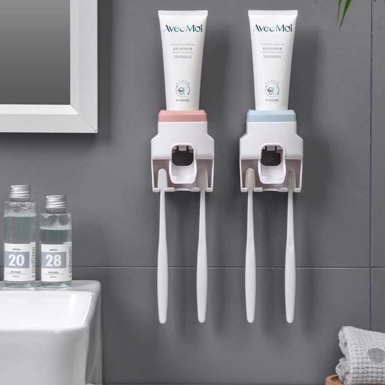 H4rga T3rmurah JW72 Dispenser Odol Dengan 2 Tempat Sikat Gigi Minimalis Paradise