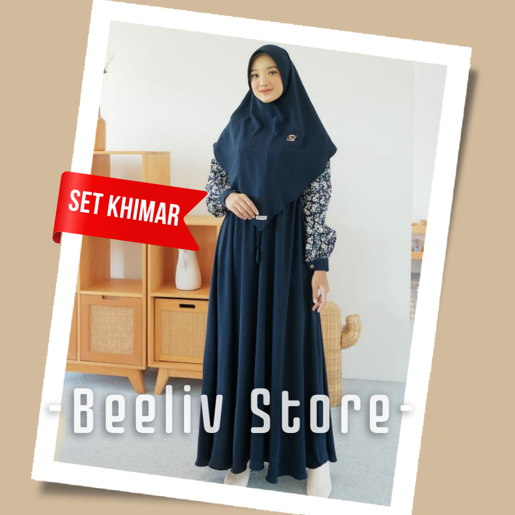 Dress Korean Style Katya Crinkle Airflow By Fauz Hijab