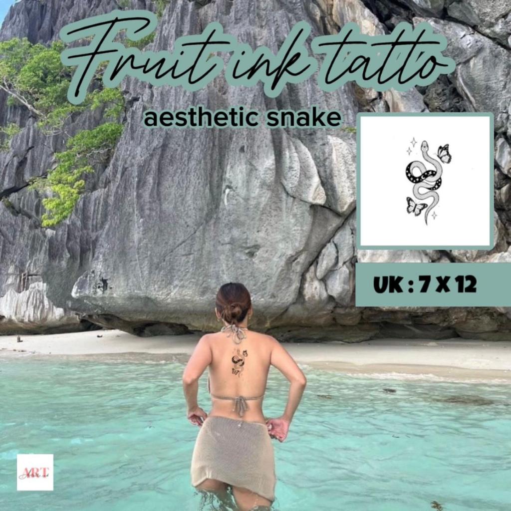 AESTHETIC SNAKE Fruit Ink Tatto Semi Permanent