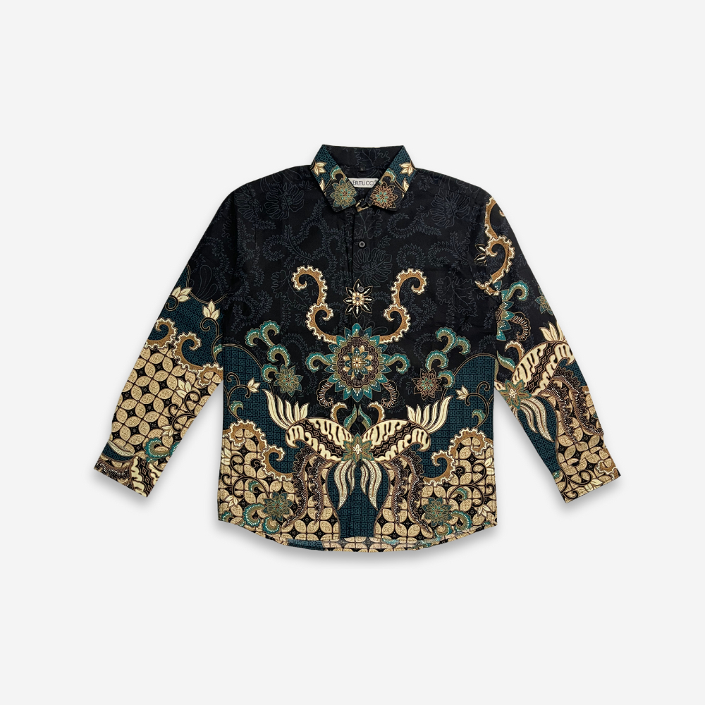 KYBOST VERTUCCI Kemeja Batik Pria Katun Premium Lengan Panjang BTKP009